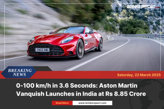 0-100 km/h in 3.6 Seconds: Aston Martin Vanquish Launches in India at Rs 8.85 Crore