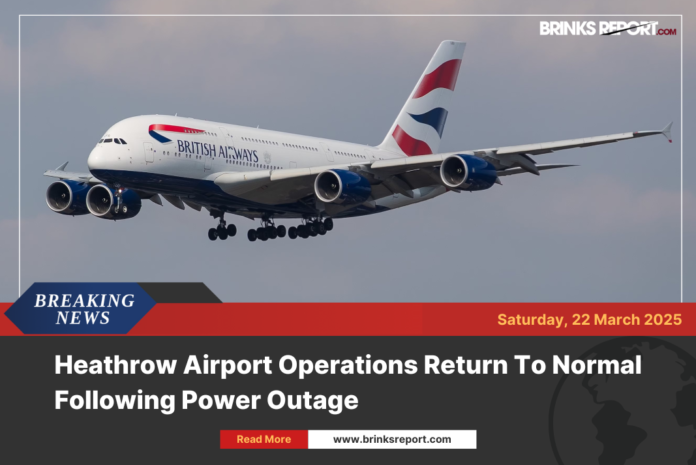 Heathrow Airport Operations Return To Normal Following Power Outage