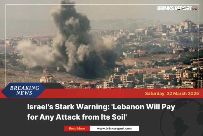 Israel's Stark Warning: 'Lebanon Will Pay for Any Attack from Its Soil'