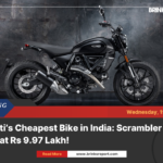 Ducati’s cheapest bike in india: scrambler icon dark at rs 9. 97 lakh!