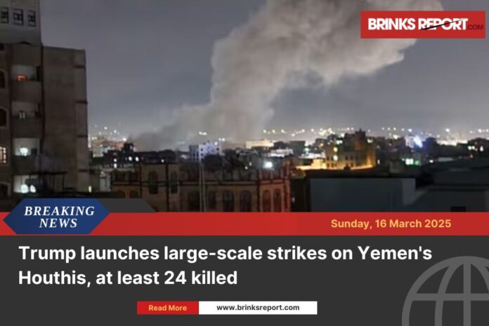 US airstrikes on Houthis