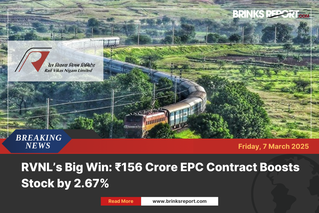 Rvnl’s big win: ₹156 crore epc contract boosts stock by 2. 67%