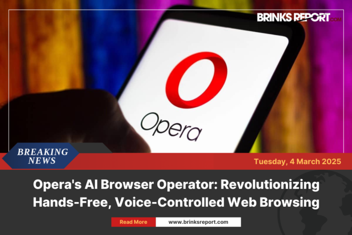 Opera's AI Browser Operator: Revolutionizing Hands-Free, Voice-Controlled Web Browsing