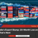 India’s export slump: 20-month low and what’s next