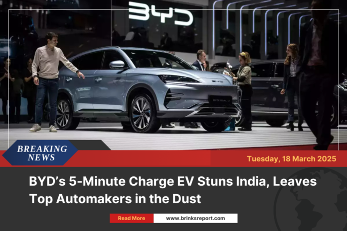 BYD’s 5-Minute Charge EV Stuns India, Leaves Top Automakers in the Dust