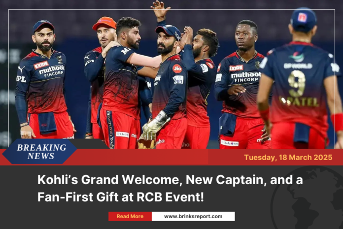 Kohli’s Grand Welcome, New Captain, and a Fan-First Gift at RCB Event!