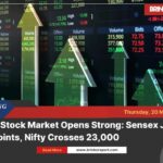 Sensex rises 400 points, nifty crosses 23,000 | market update