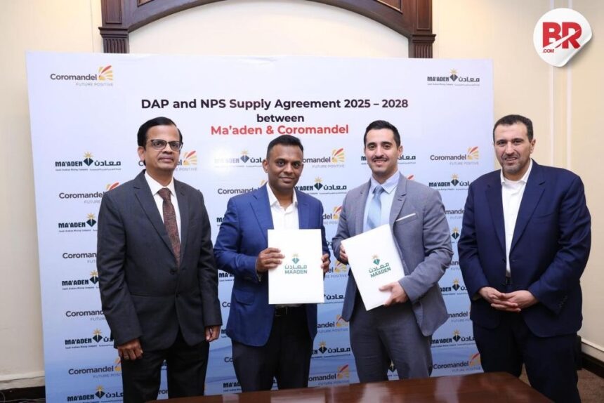 Coromandel international jumps 4. 64% after signing mou with ma'aden for phosphatic fertiliser supply