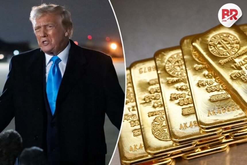 Gold prices surge to record highs amid trade tensions