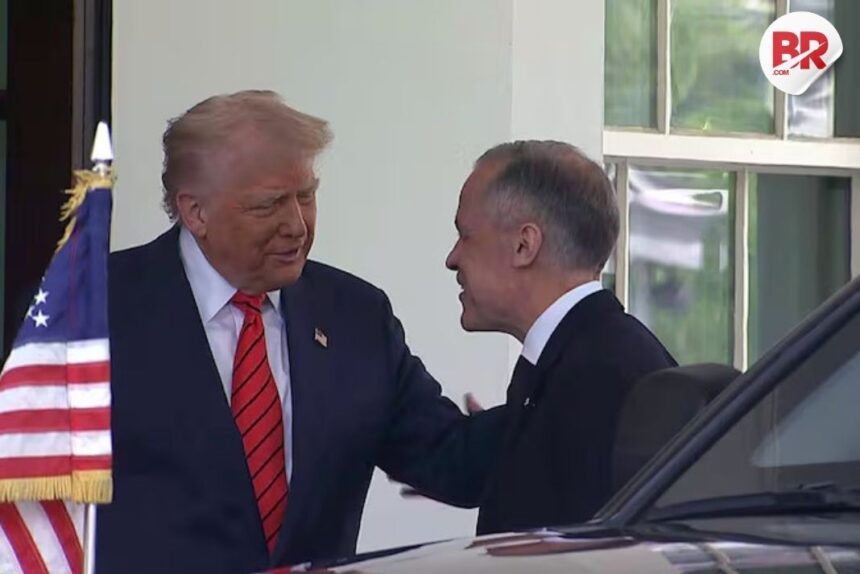 Trump open to new trade deal with canada, meets carney
