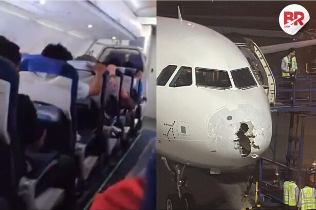Indigo delhi-srinagar flight faces hailstorm turbulence
