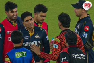 Shubman gill loses cool over drs decision, abhishek calms him