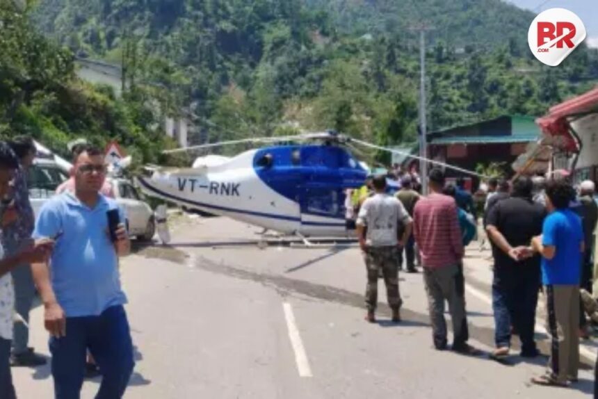 Kedarnath helicopter makes emergency landing in guptkashi
