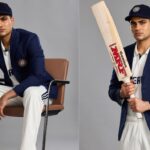 Shubman gill debuts 'prince' sticker on mrf bat as test captain