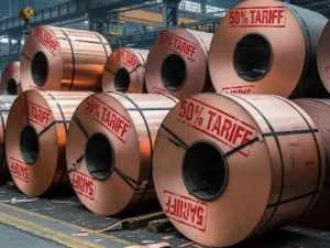 Us hits copper with 50 tariff but india isnt too worried